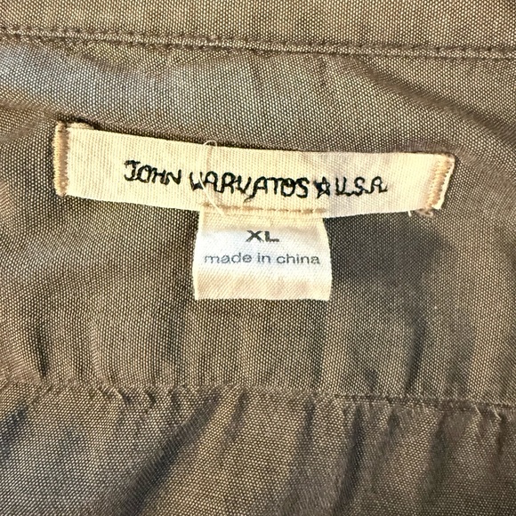 John Varvatos Brown Casual Button-Down Shirt - Picture 3 of 4